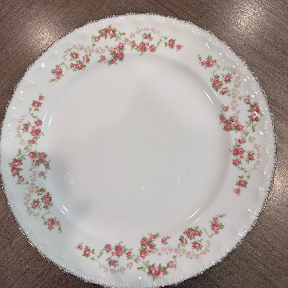 Pope Gosser China Company Made in USA Florence Pattern Dinner plate 10 inch